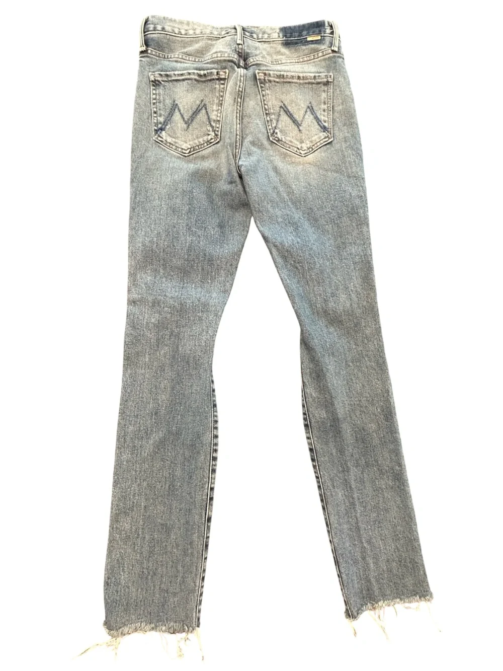 Mother jeans Trickster skimp fray thrill seeker wash raw hem grunge edgy chic 24 - Picture 6 of 15
